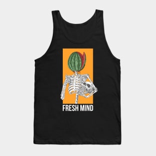 fresh mind skeleton Tank Top